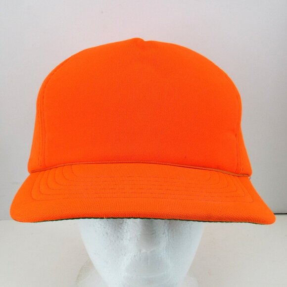 YoungAn Headwear Hunter Orange Men's Adjustable Snapback Cap Hat Made in Korea - Picture 1 of 8